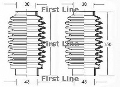 FIRST LINE fsg3000 -  Пыльник, рулевое управление